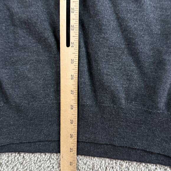 VTG Pronto Uomo Firenze Wool Sweater Mens XL Tall Gray Made In Italy Pullover - Picture 9 of 12